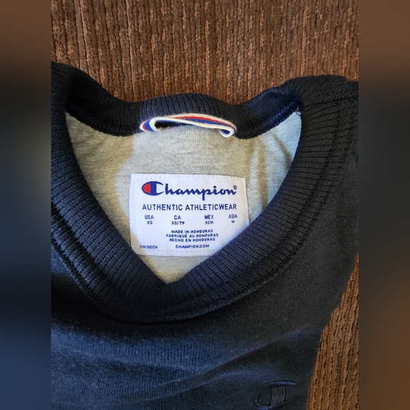 Champion Mens Fleece Pullover , XS ,Navy Blue - Picture 8 of 8